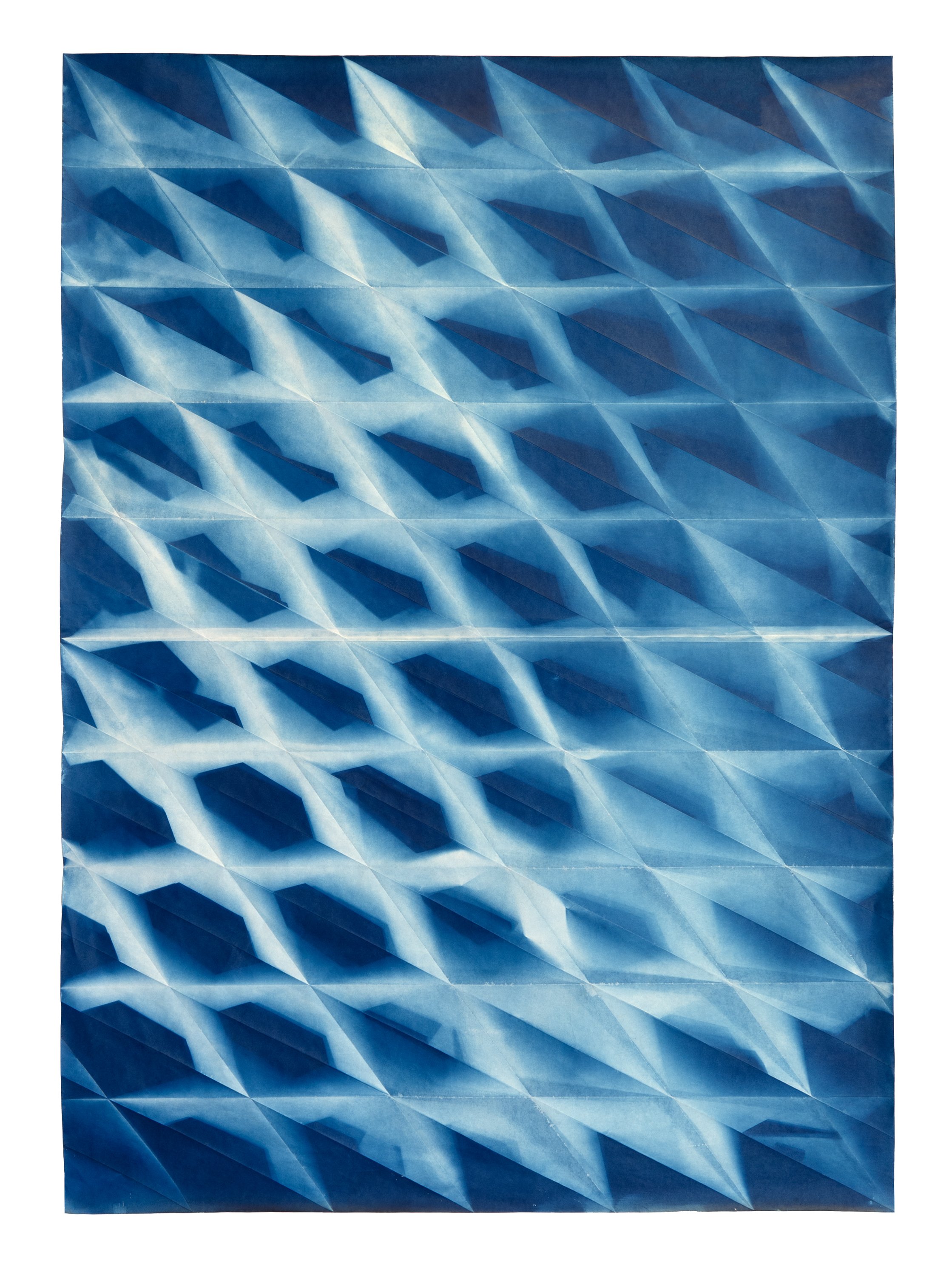 Folded Cyanotypes — Fritz Horstman